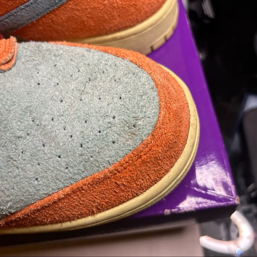Size 13- NIKE DUNK SB LOW PRO ORANGE EMERALD RISE